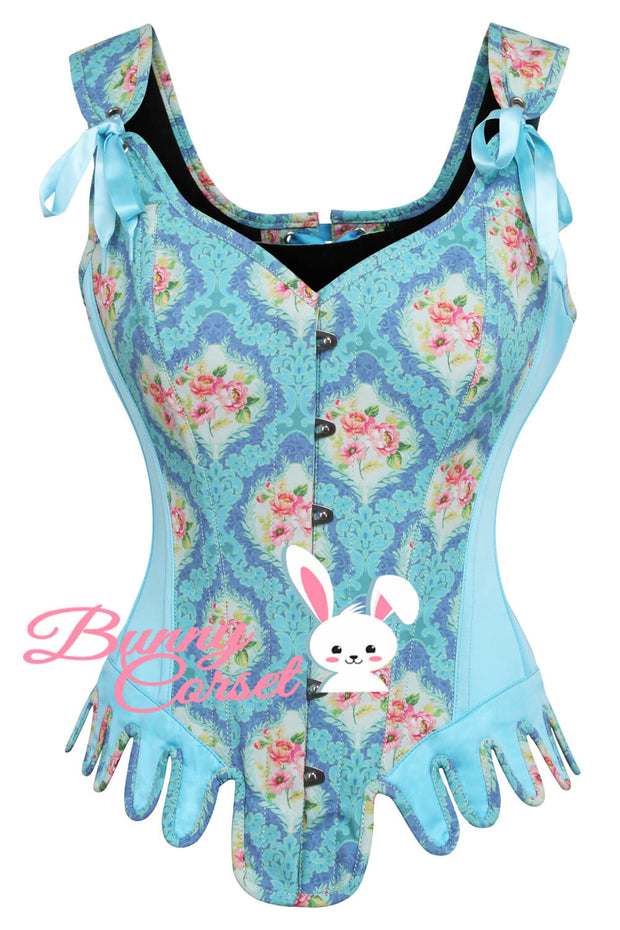 Aileen Overbust Floral Print Corset