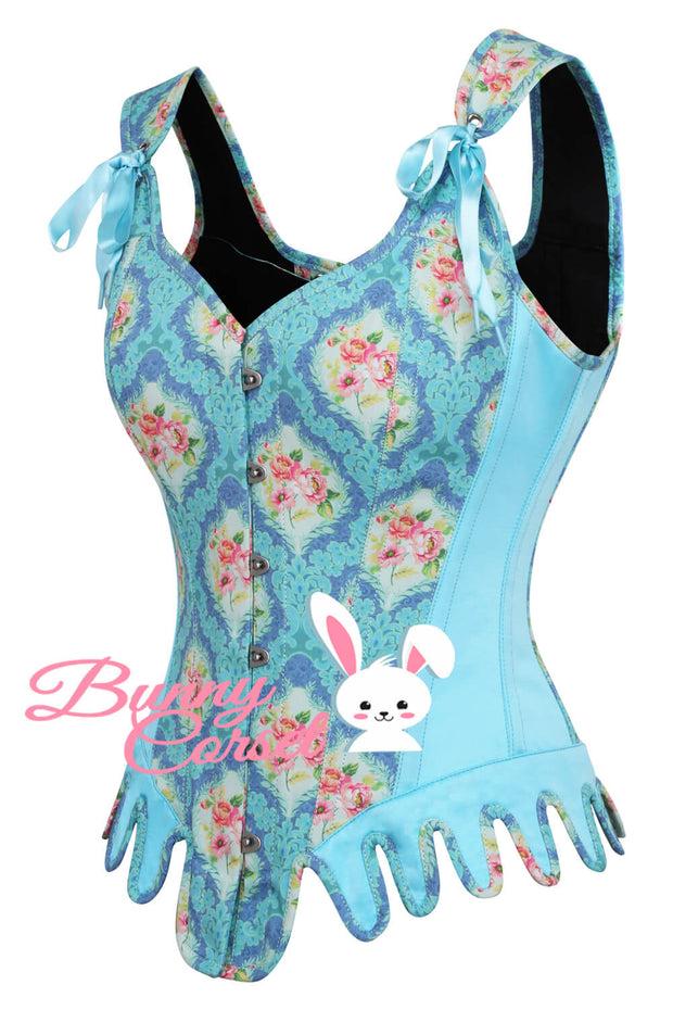 Aileen Overbust Floral Print Corset