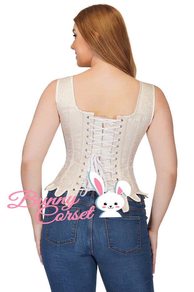 Amya Ivory Brocade Corset