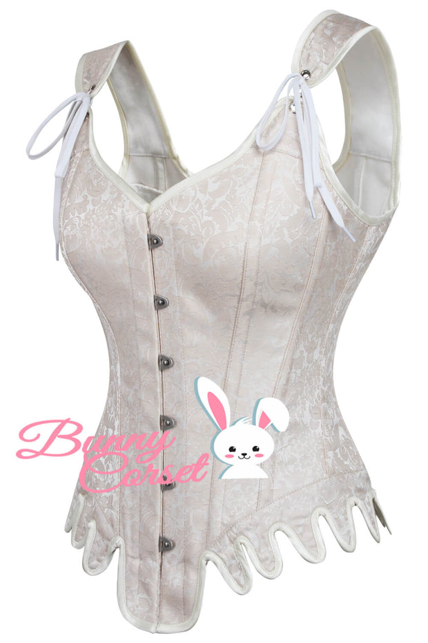 Amya Ivory Brocade Corset