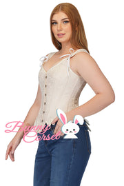 Amya Ivory Brocade Corset