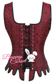 Ariadne Maroon Overbust Corset