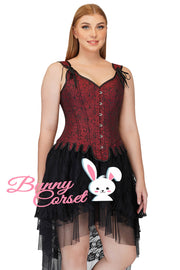 Ariadne Maroon Overbust Corset