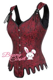 Ariadne Maroon Overbust Corset