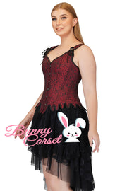 Ariadne Maroon Overbust Corset