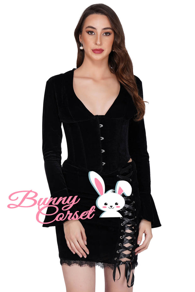 Torie Black Corset Top