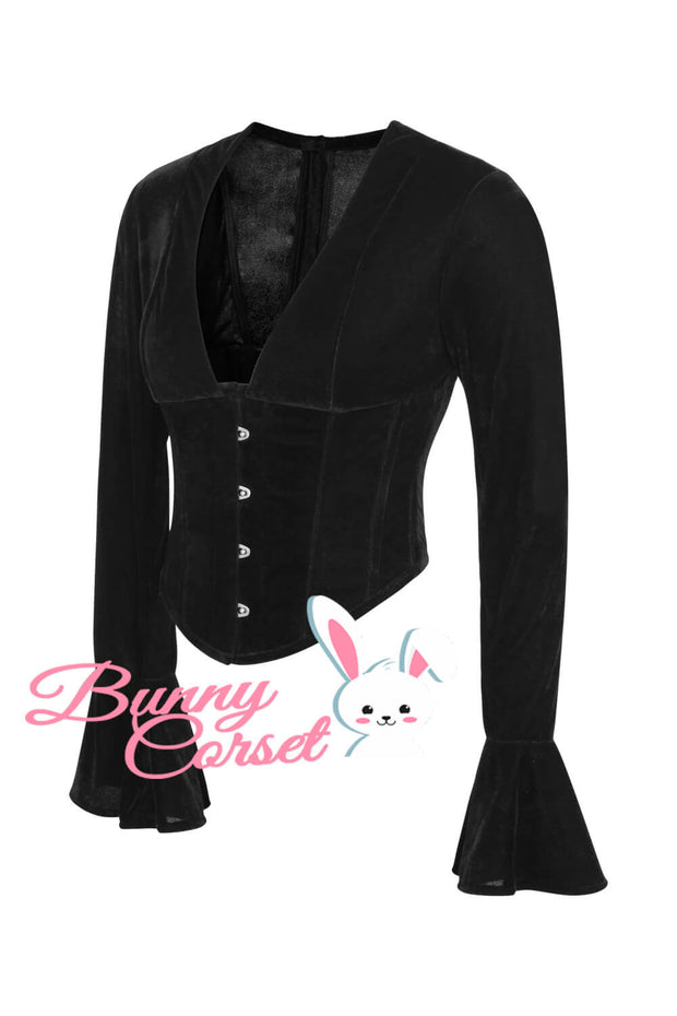 Torie Black Corset Top