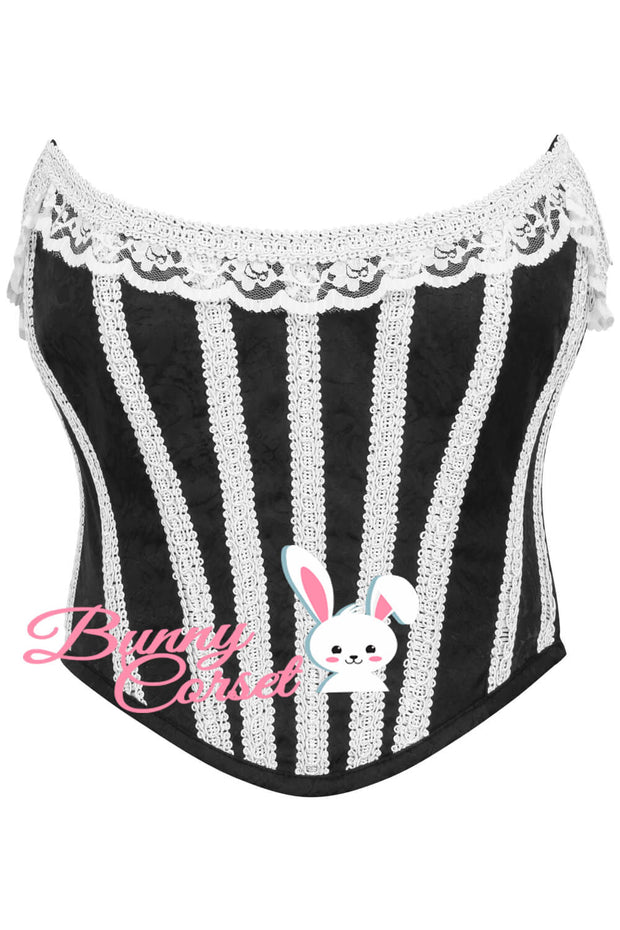 Cailynn Black Brocade Corset