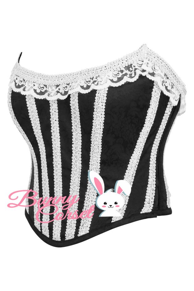 Cailynn Black Brocade Corset