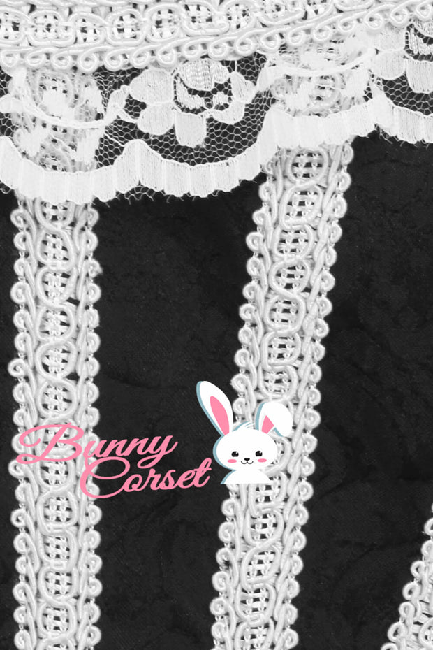 Cailynn Black Brocade Corset
