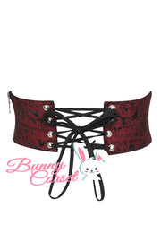 Janessa Maroon Corset Belt