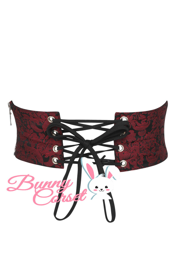 Janessa Maroon Corset Belt