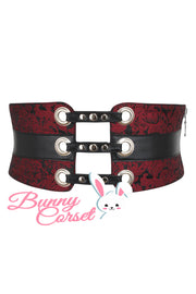 Janessa Maroon Corset Belt