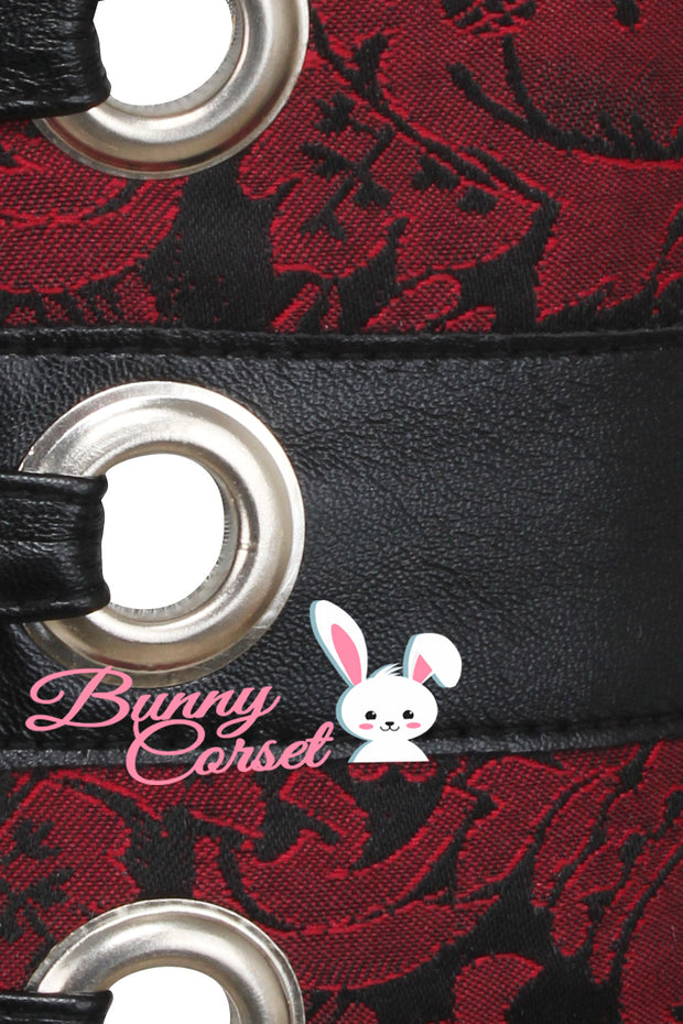 Janessa Maroon Corset Belt