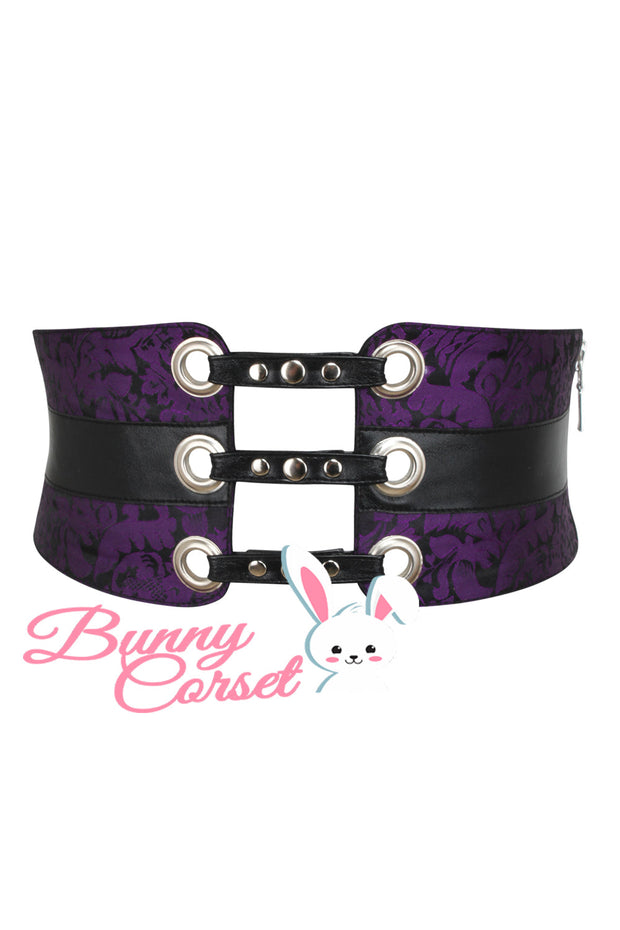 Janessa Maroon Corset Belt