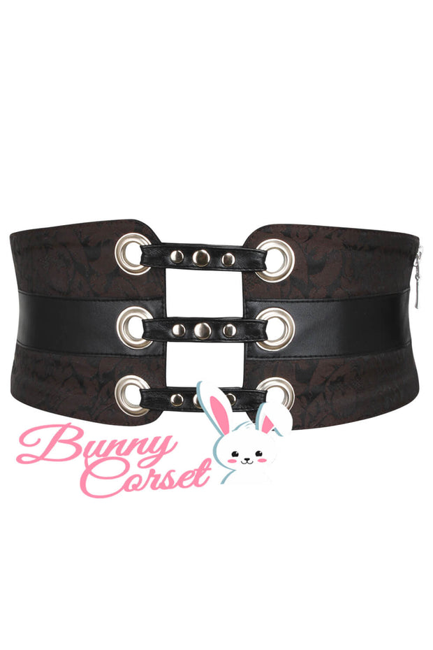 Janessa Maroon Corset Belt