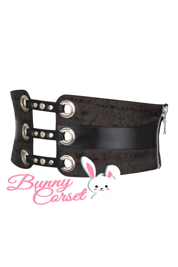 Janessa Maroon Corset Belt
