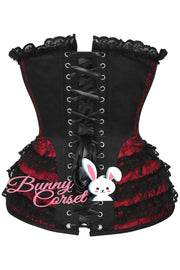 Risika Satin Lace Overlay Corset