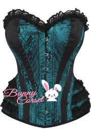 Risika Satin Lace Overlay Corset