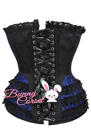 Risika Satin Lace Overlay Corset