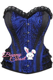 Risika Satin Lace Overlay Corset