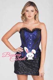 Risika Satin Lace Overlay Corset