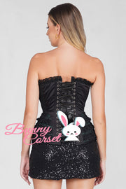 Risika Satin Lace Overlay Corset