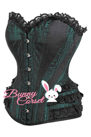 Risika Satin Lace Overlay Corset