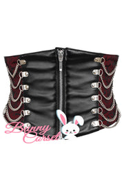 Mendy Maroon Brocade Corset Belt