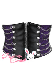 Darin Purple Brocade Corset Belt