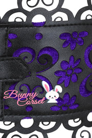 Jacelyn Purple Velvet Corset Belt