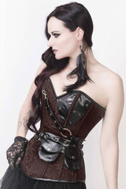 Liz Steampunk Overbust Corset with Shrug