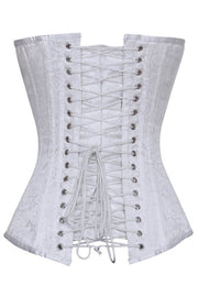 Ida Custom Made White Brocade Gothic Corset