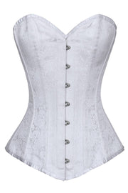 Ida Custom Made White Brocade Gothic Corset