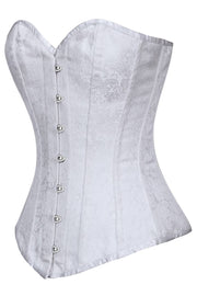 Ida Custom Made White Brocade Gothic Corset