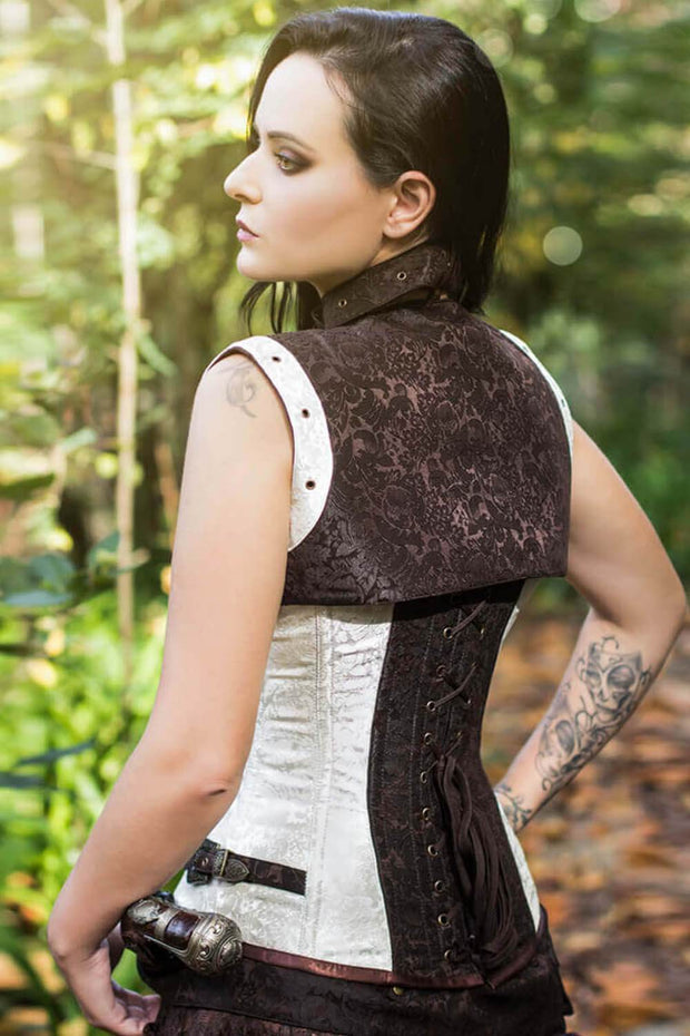 Bertram Custom Made Steampunk Overbust Corset with Shrug