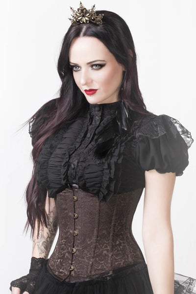 Mady Custom Made Brown Steampunk Underbust Corset