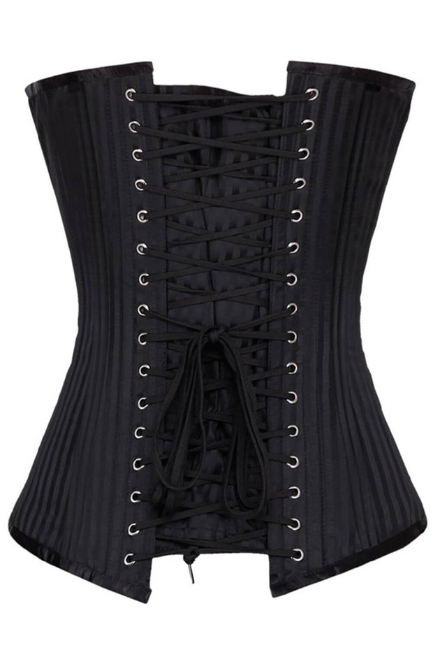 Waist Trainer Corset, Overbust Corset, Black Corset