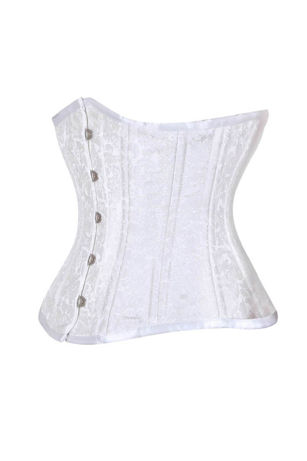 Shop Waist Trainer Corset, White Corset, Underbust Corset