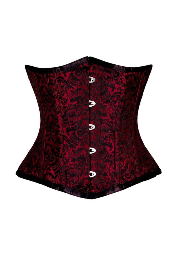 Finch Brocade Underbust Steel Bone Corset