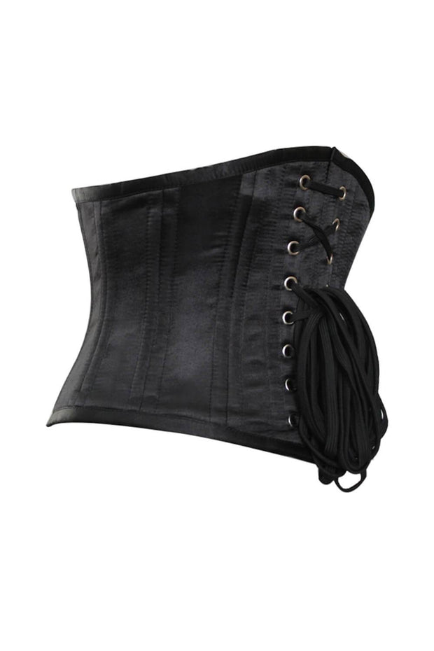 Harmony Black Satin Waist Training Corset