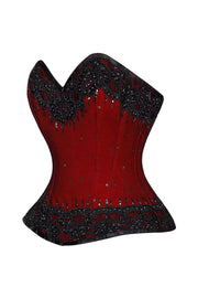 Leksi Custom Made Lace Overlay Overbust Couture Corset