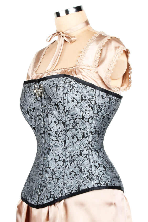 Edwardian Long Line Brocade Corset (ELC-401)