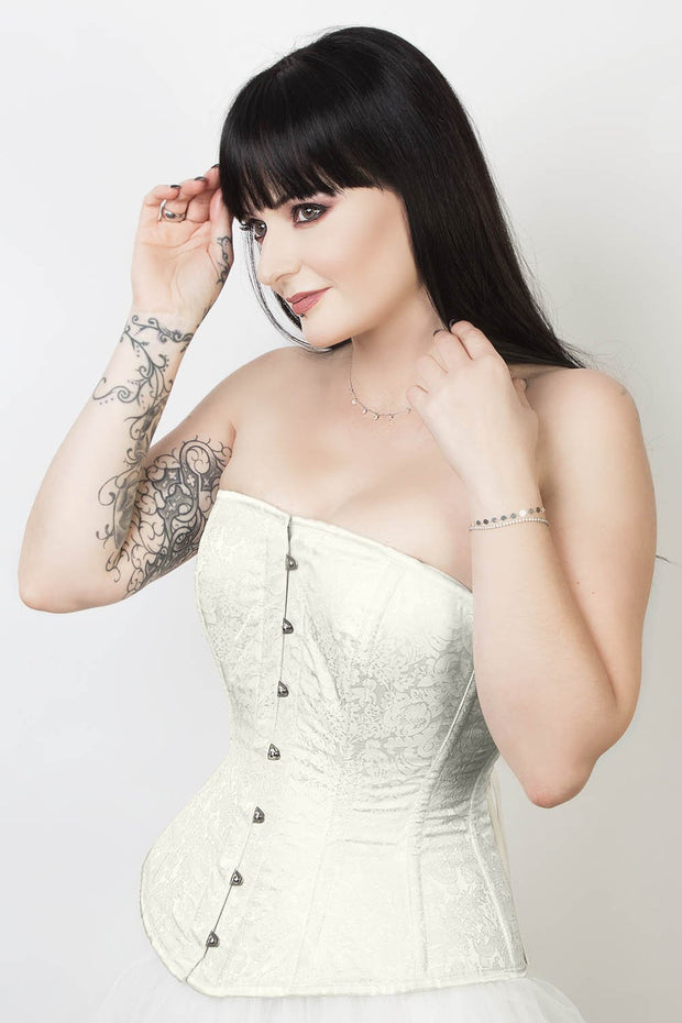 Check out Our Custom Made Ivory Corset for Bridal Look