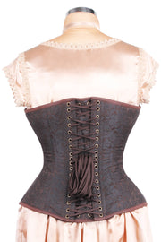 Edwardian Long Line Brocade Corset (ELC-401)