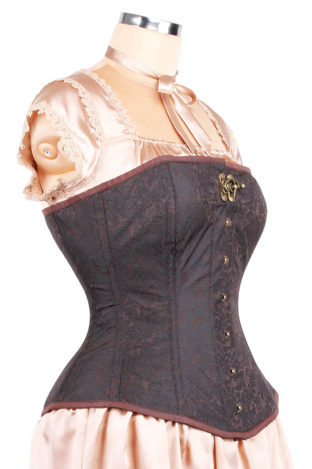 Edwardian Long Line Brocade Corset (ELC-401)