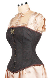 Edwardian Long Line Brocade Corset (ELC-401)