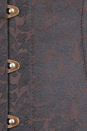 Edwardian Long Line Brocade Corset (ELC-401)