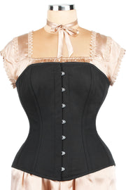 Edwardian Custom Made Long Line Cotton Corset (ELC-401)