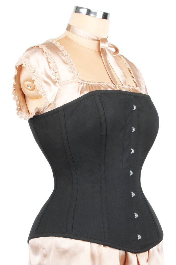 Edwardian Custom Made Long Line Cotton Corset (ELC-401)